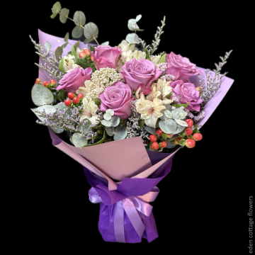 Roses Purple Premium Bouquet HBR11