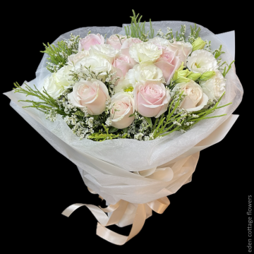 Roses Pastel Pink Bouquet HBR6