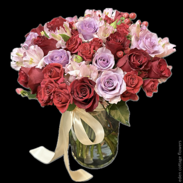 Premium roses In vase FAV22