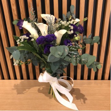 Calla Lily and Eustoma Premium Bridal Bouquet